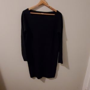 Navy blue dolman dress